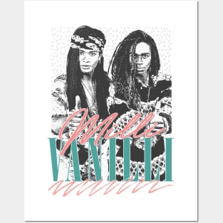 Milli Vanilli \/\/\ Vintage Style 90s Aesthetic Design Posters and Art